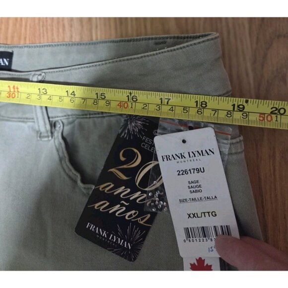 Frank Lyman Women Jeans XXL Sage Made in Canada New With Tag - Picture 6 of 8